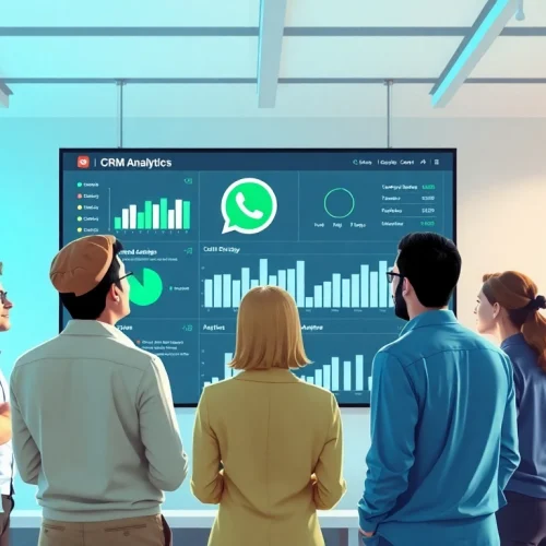 Understand What is a CRM for WhatsApp by visualizing a dynamic team using analytics.