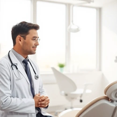 Consultation on Overbite jaw surgery Hawthorn in a modern orthodontic office.