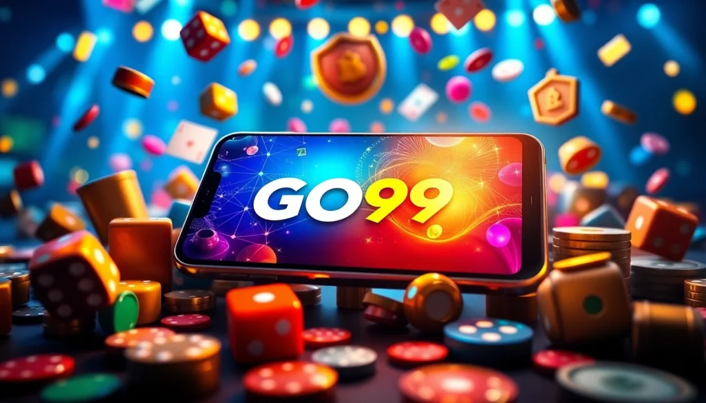 Exciting GO99 platform interface on smartphone, highlighting secure online gaming.