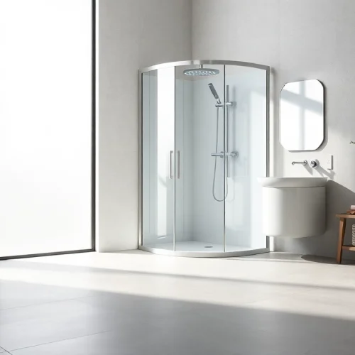 Erleben Sie die elegante sonni Duschkabine in einem modernen Badezimmer mit stilvollem Design.