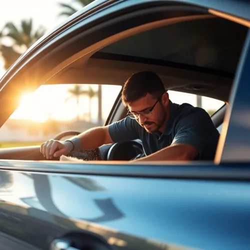 Enhancing mobile detailing Miramar services with professional technicians cleaning cars.