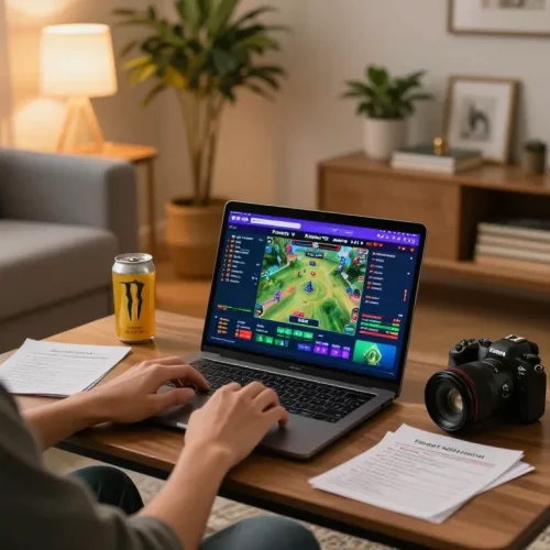 Xoilac TV user enjoying high-stakes betting from home with engaging live match highlights.