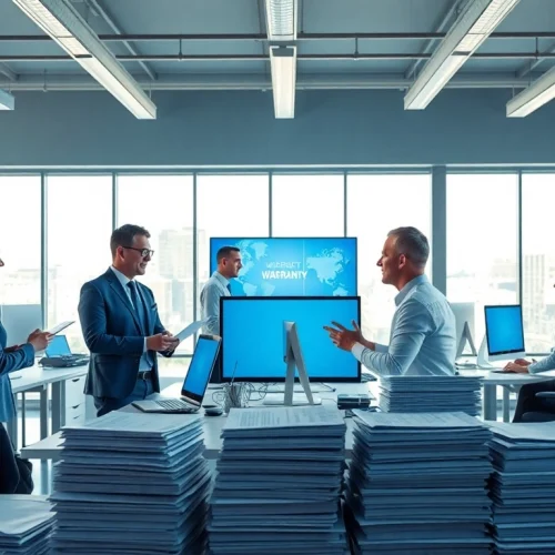 Initiating warranty solutions with the AI first warranty company through engaging office interactions.