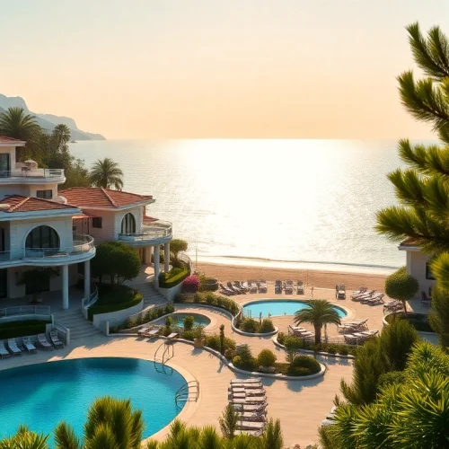 Stunning property in turkey alanya with luxurious villas and inviting scenery.