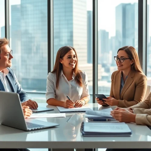 financial advisor norva providing personalized financial strategies in a modern office