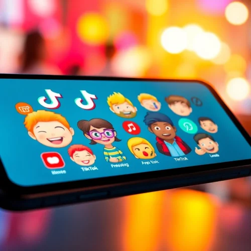 Engaging TikTok emojis showcased creatively, highlighting their vibrant expression and connection.