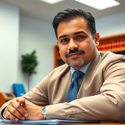 Fort Lauderdale work injury lawyer examining legal documents in a professional office setting.