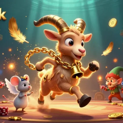 Engage in thrilling gameplay with M88 link in this vibrant holiday casino scene.